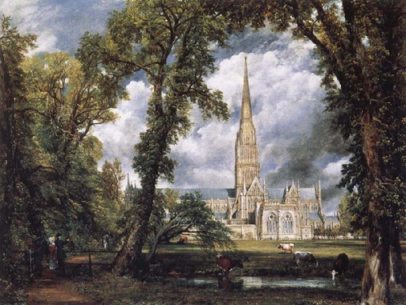 John Constable Salisbury Cathedral from the Bishop-s Grounds Spain oil painting art